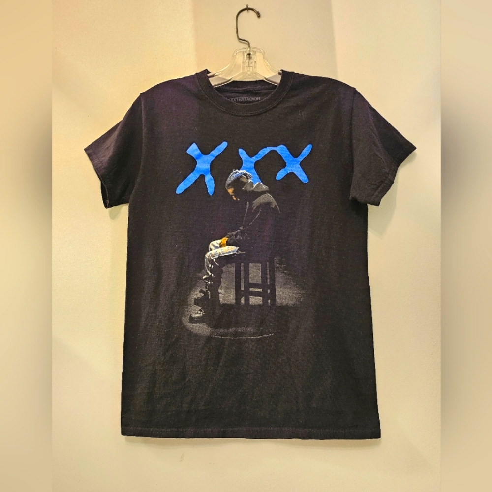 XXXTENTACION Black & Blue Graphic T-shirt | Size Small